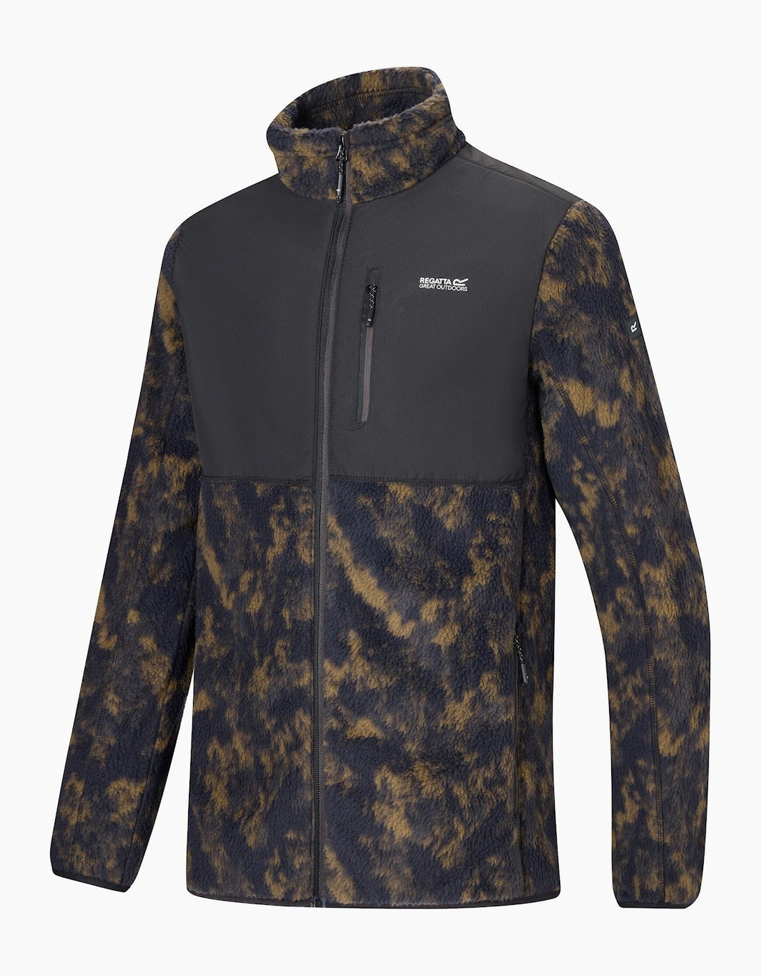 Regatta Mens Printed Textured Fleece Jacket