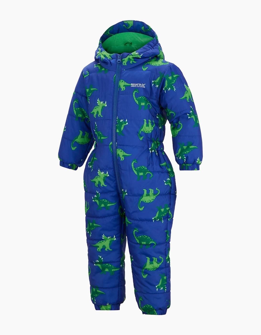 Regatta Childrens/Kids Penrose Dinosaur Quilted Puddle Suit