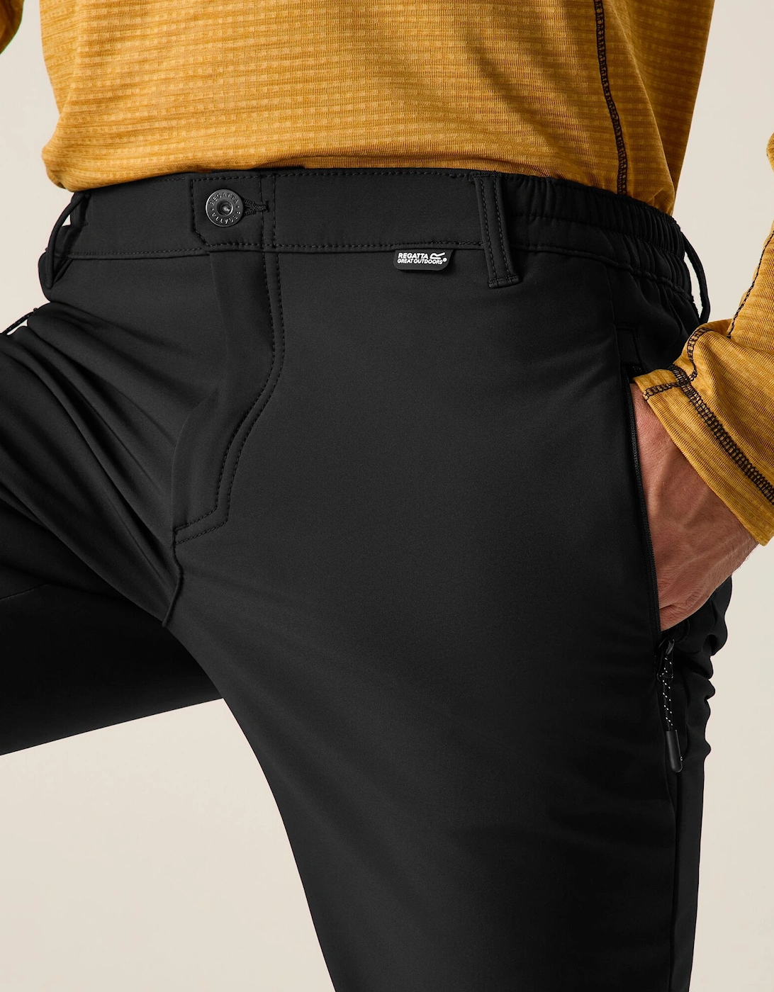 Regatta Mens Geo Softshell Hiking Trousers