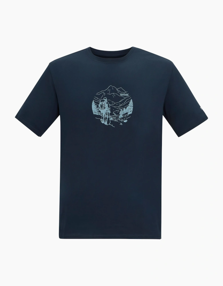 Regatta Mens Fingal Line Art Stretch T-Shirt