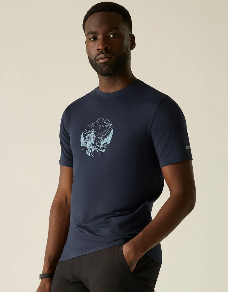 Regatta Mens Fingal Line Art Stretch T-Shirt