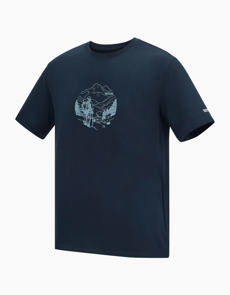 Regatta Mens Fingal Line Art Stretch T-Shirt