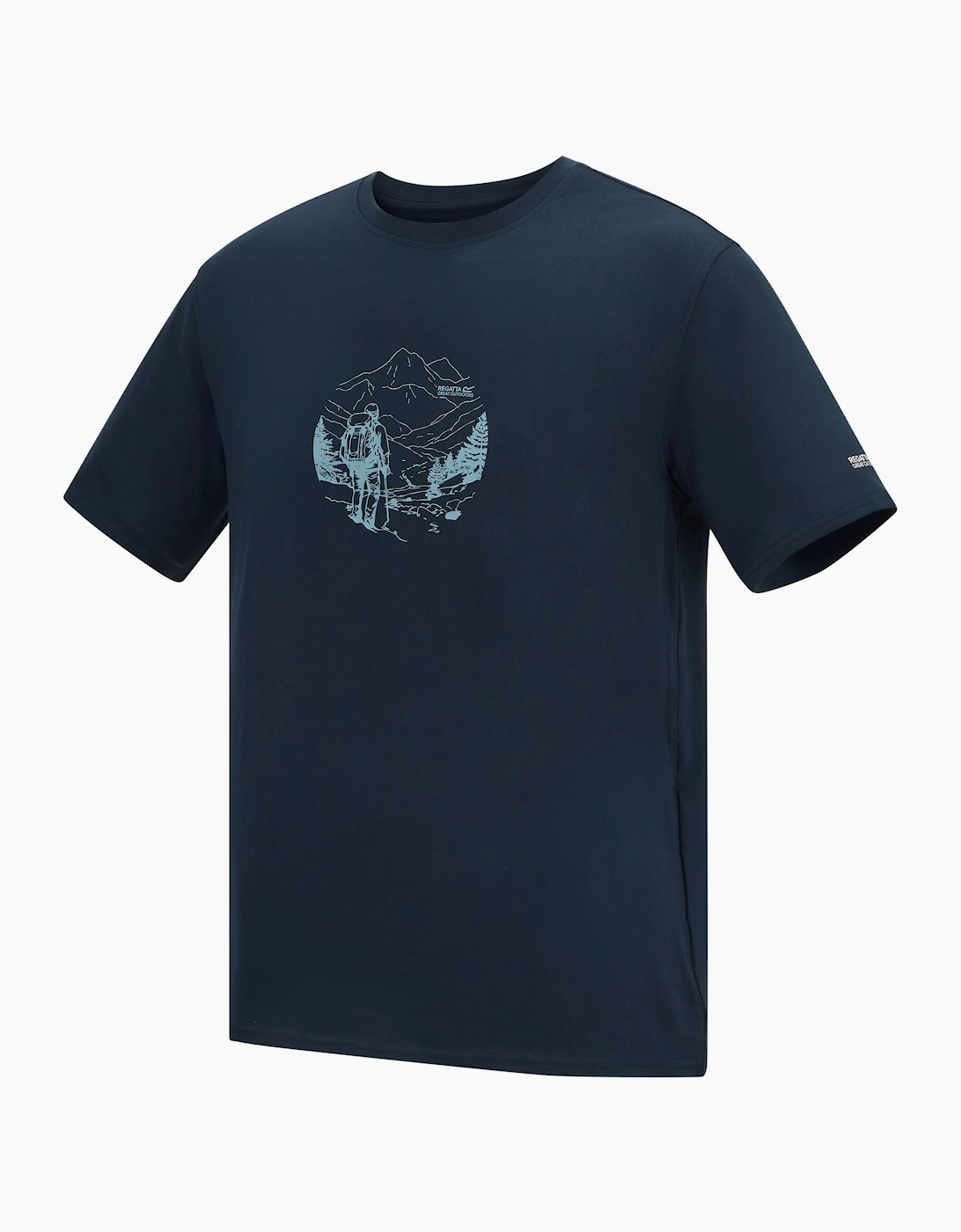 Regatta Mens Fingal Line Art Stretch T-Shirt