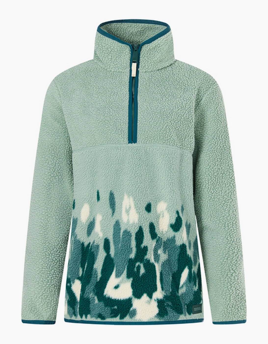 Regatta Womens/Ladies Frankie Leopard Camo Borg Half Zip Fleece Top