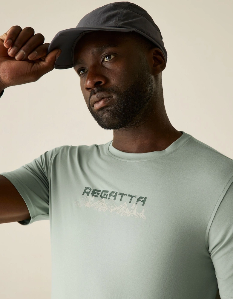 Regatta Mens Text Stretch T-Shirt