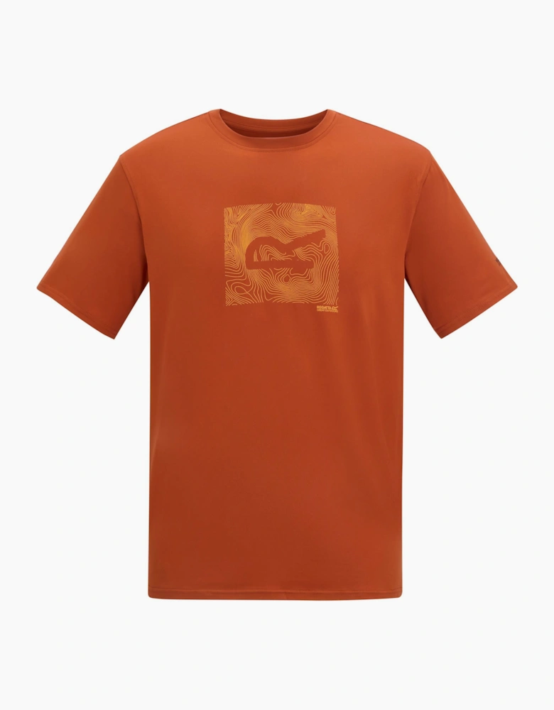 Regatta Mens Fingal Abstract Stretch Logo T-Shirt