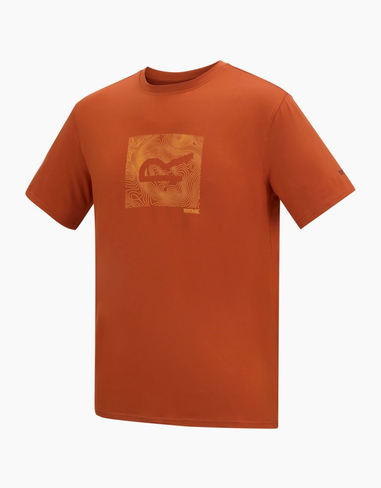 Regatta Mens Fingal Abstract Stretch Logo T-Shirt