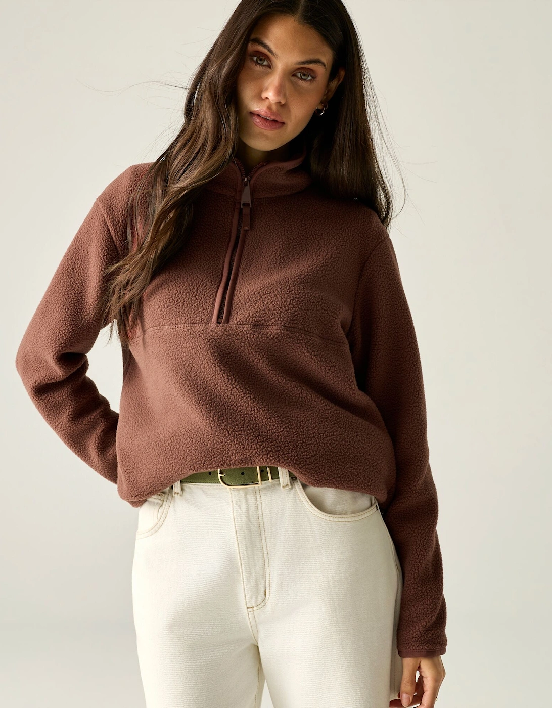 Regatta Womens/Ladies Frankie Borg Half Zip Fleece