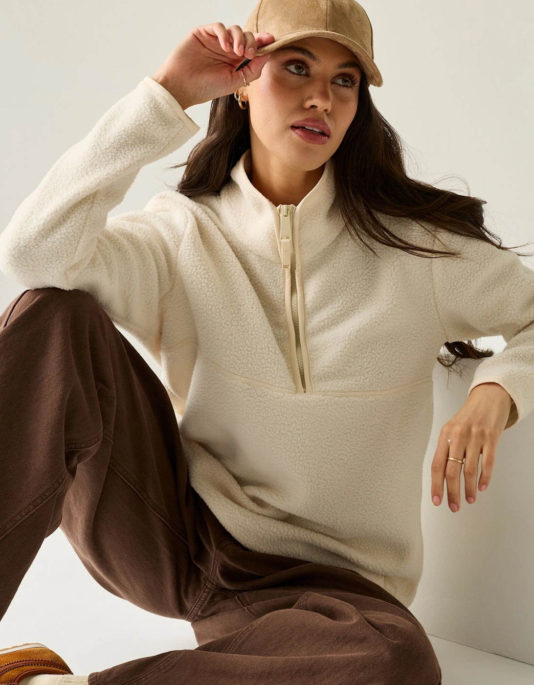 Regatta Womens/Ladies Frankie Borg Half Zip Fleece