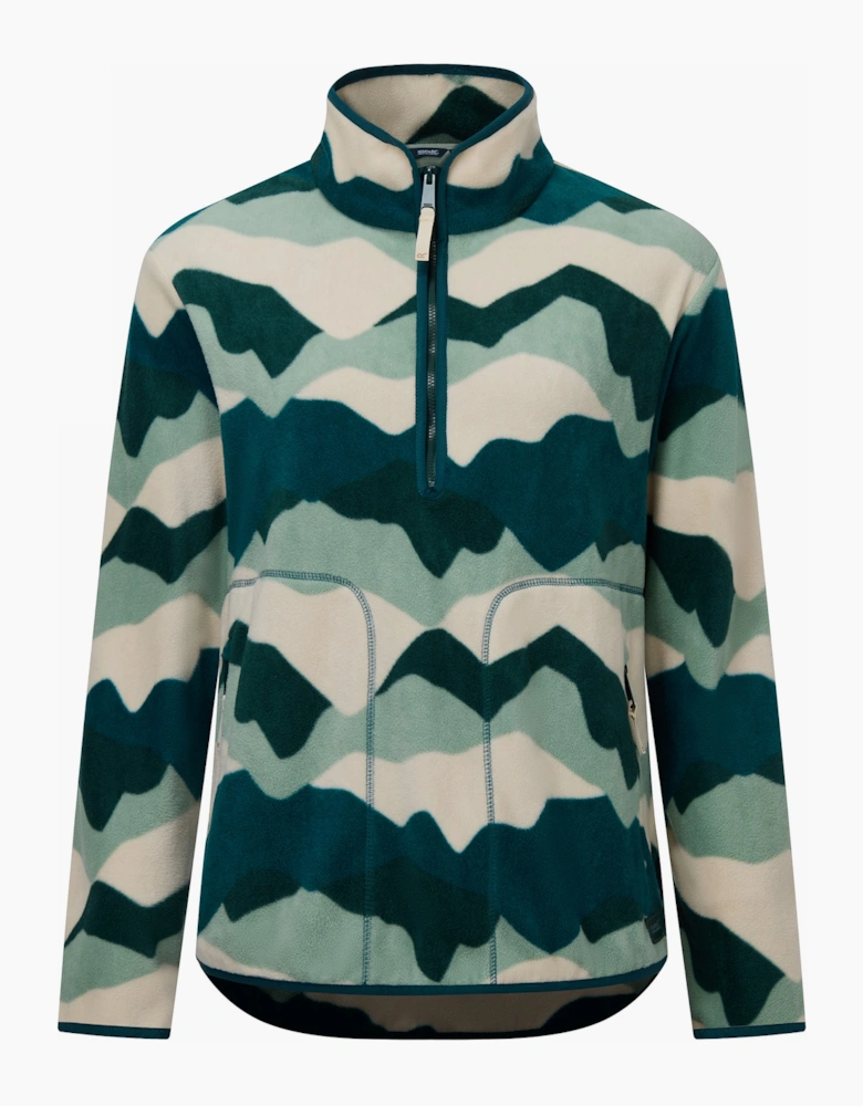 Regatta Womens/Ladies Frankie Abstract Mountain Quarter Zip Fleece Top