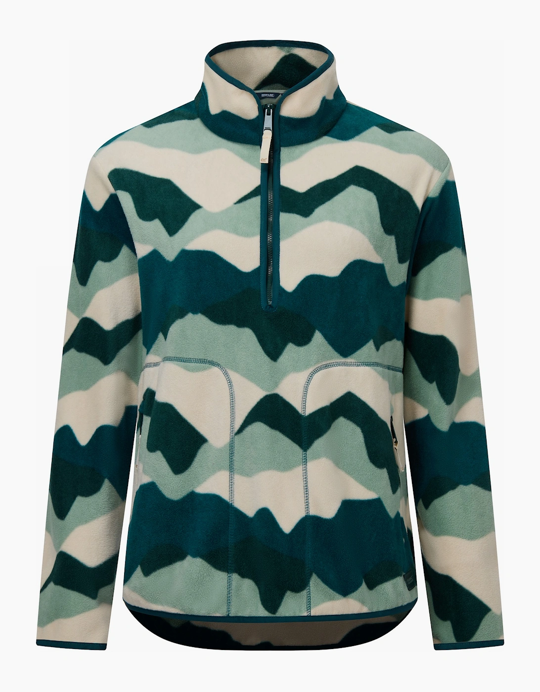 Women's Regatta Womens/Ladies Frankie Abstract Mountain Quarter Zip Fleece Top - Multi - Size: 14 uk