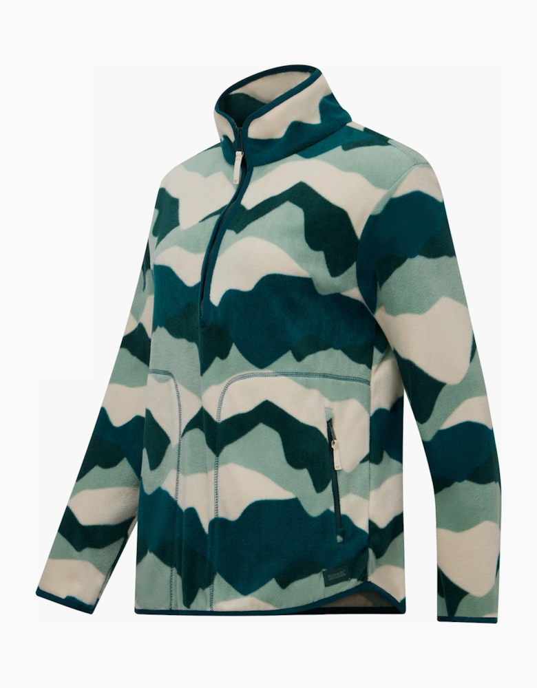 Regatta Womens/Ladies Frankie Abstract Mountain Quarter Zip Fleece Top