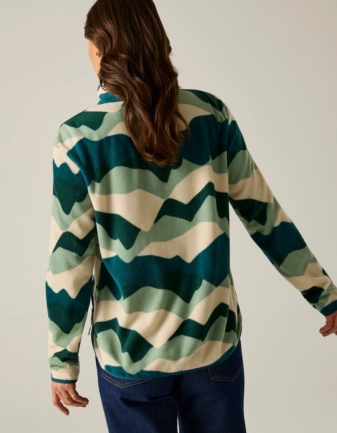 Regatta Womens/Ladies Frankie Abstract Mountain Quarter Zip Fleece Top