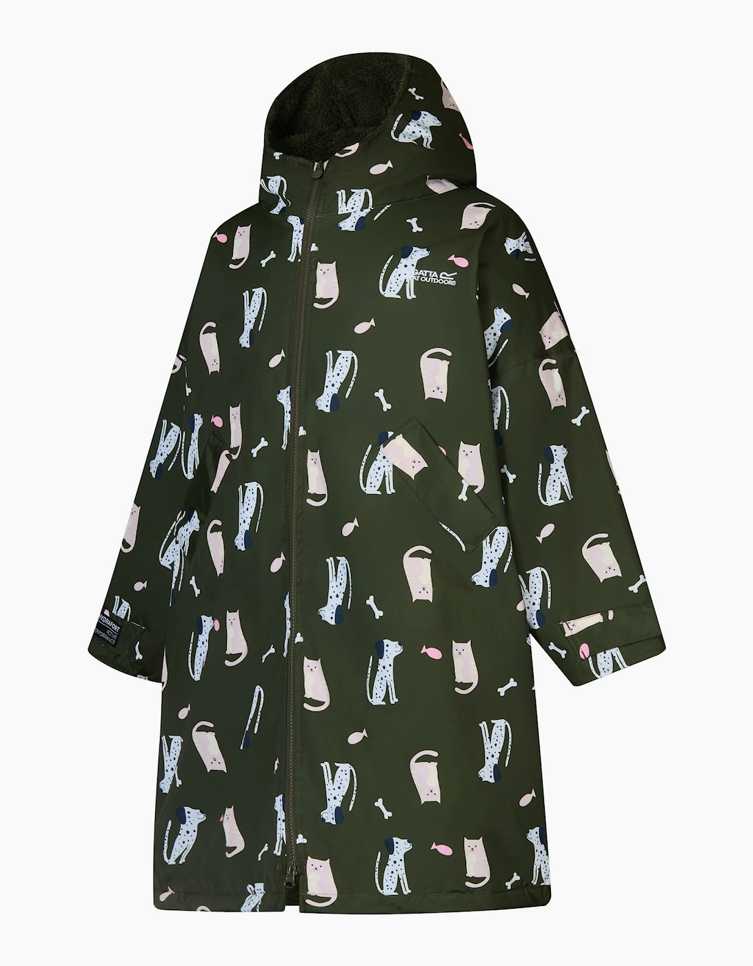 Regatta Childrens/Kids Cats & Dogs Waterproof Changing Robe