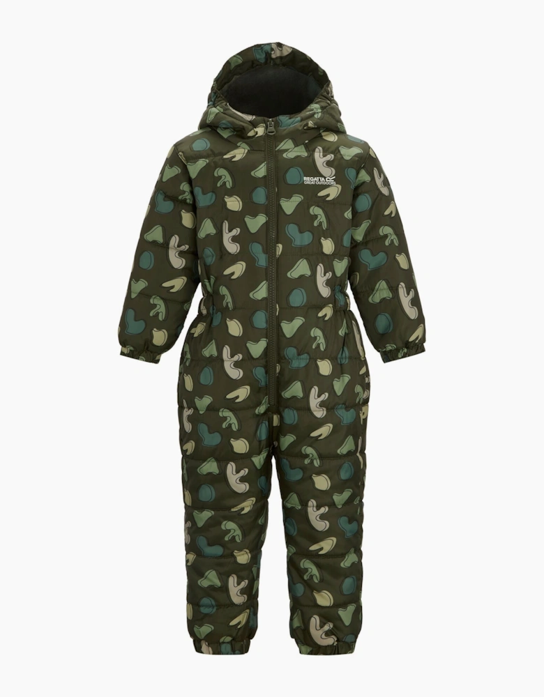 Regatta Childrens/Kids Penrose Splodge Quilted Puddle Suit