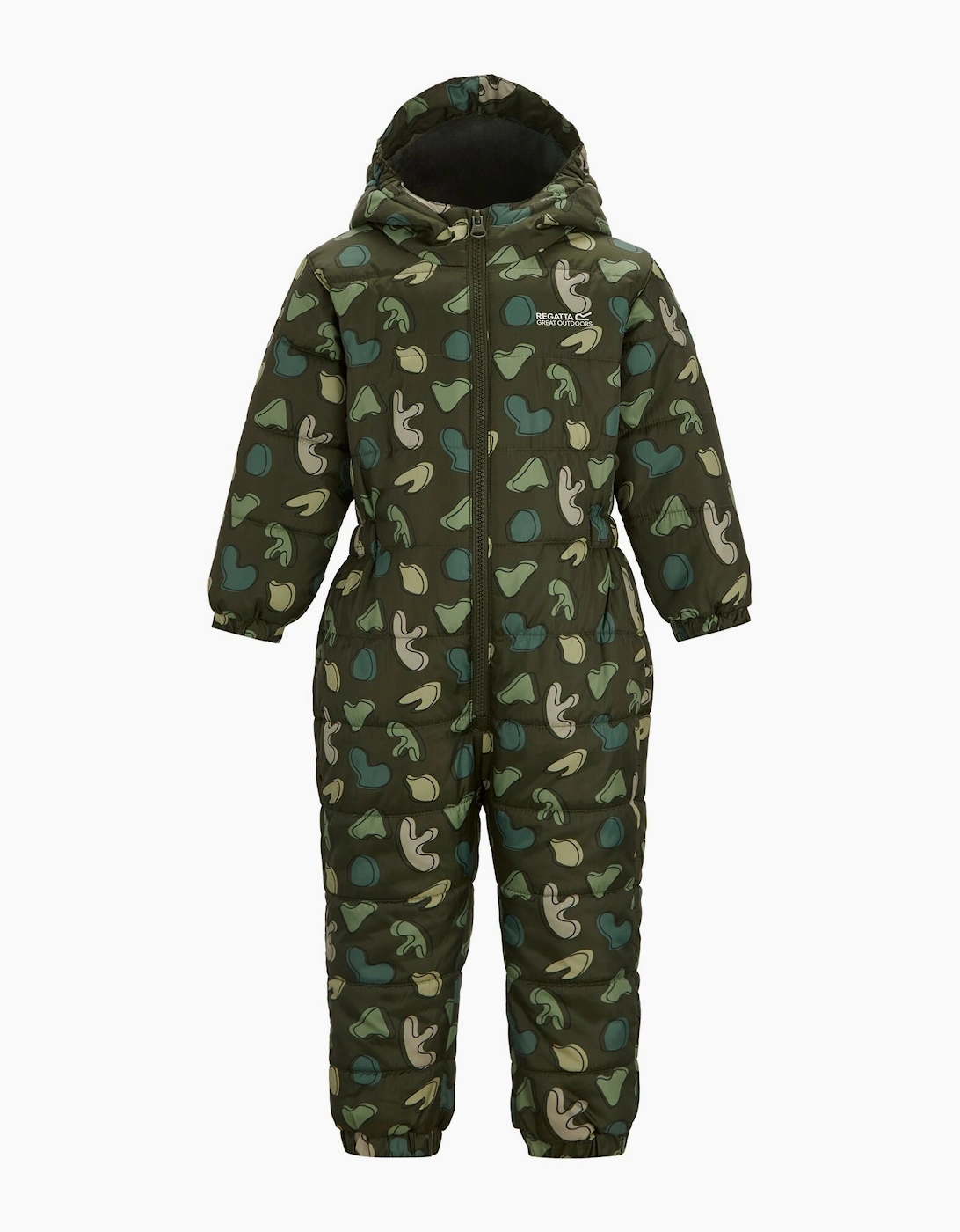 Regatta Childrens/Kids Penrose Splodge Quilted Puddle Suit