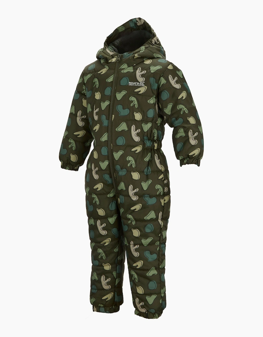 Regatta Childrens/Kids Penrose Splodge Quilted Puddle Suit