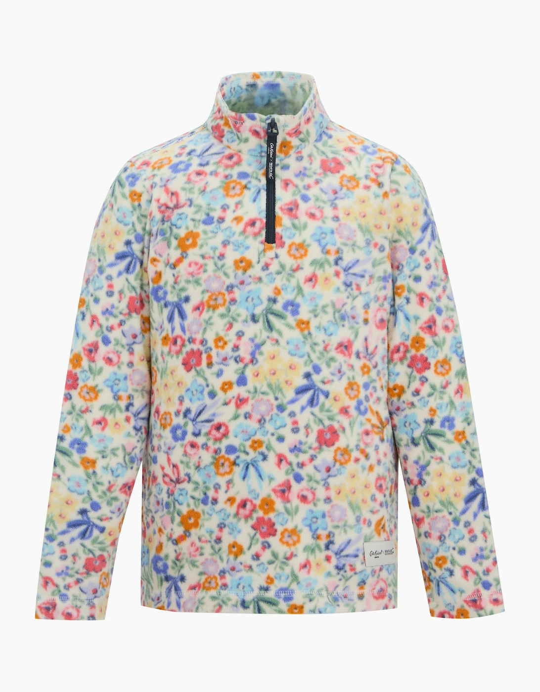 Regatta Childrens/Kids Cath Kidston Harmony Ditsy Quarter Zip Fleece Top
