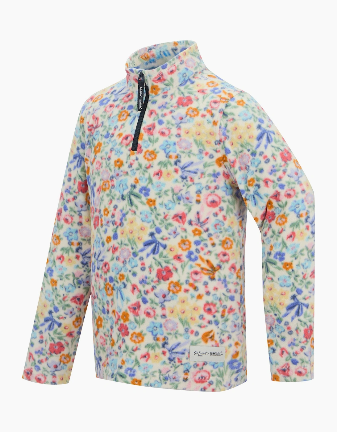 Regatta Childrens/Kids Cath Kidston Harmony Ditsy Quarter Zip Fleece Top