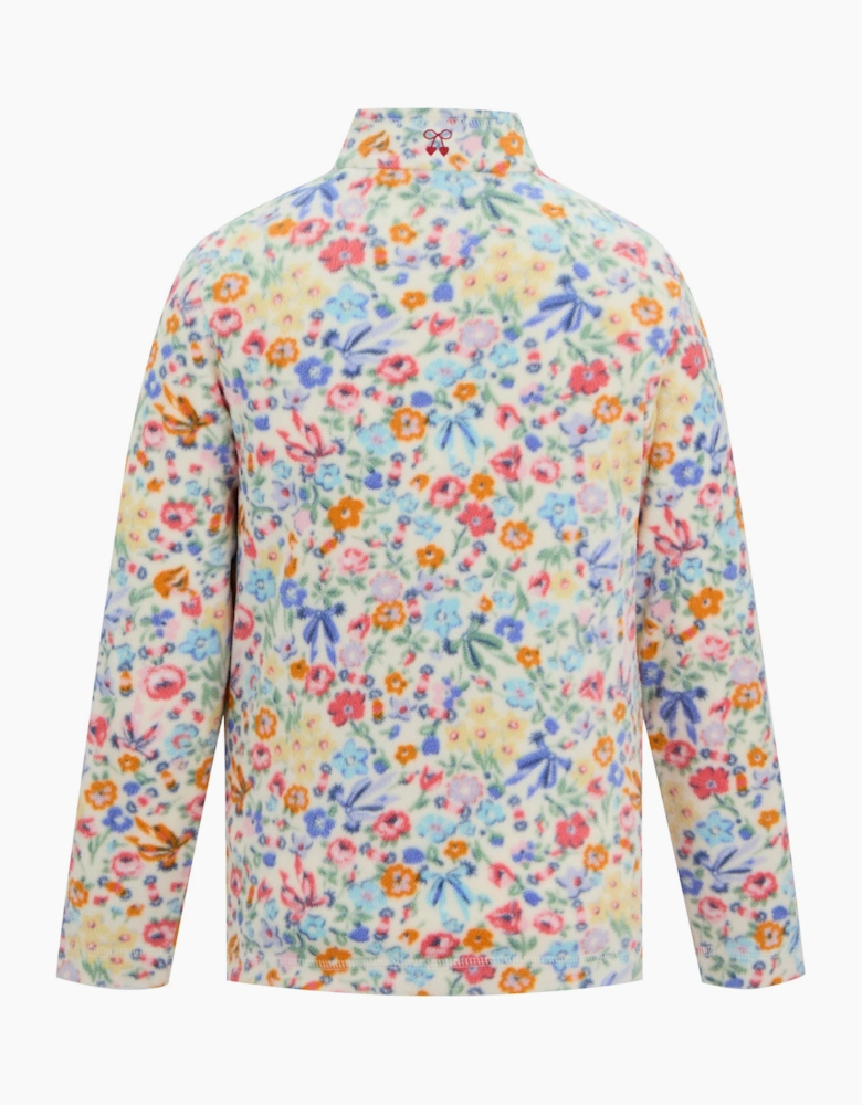Regatta Childrens/Kids Cath Kidston Harmony Ditsy Quarter Zip Fleece Top