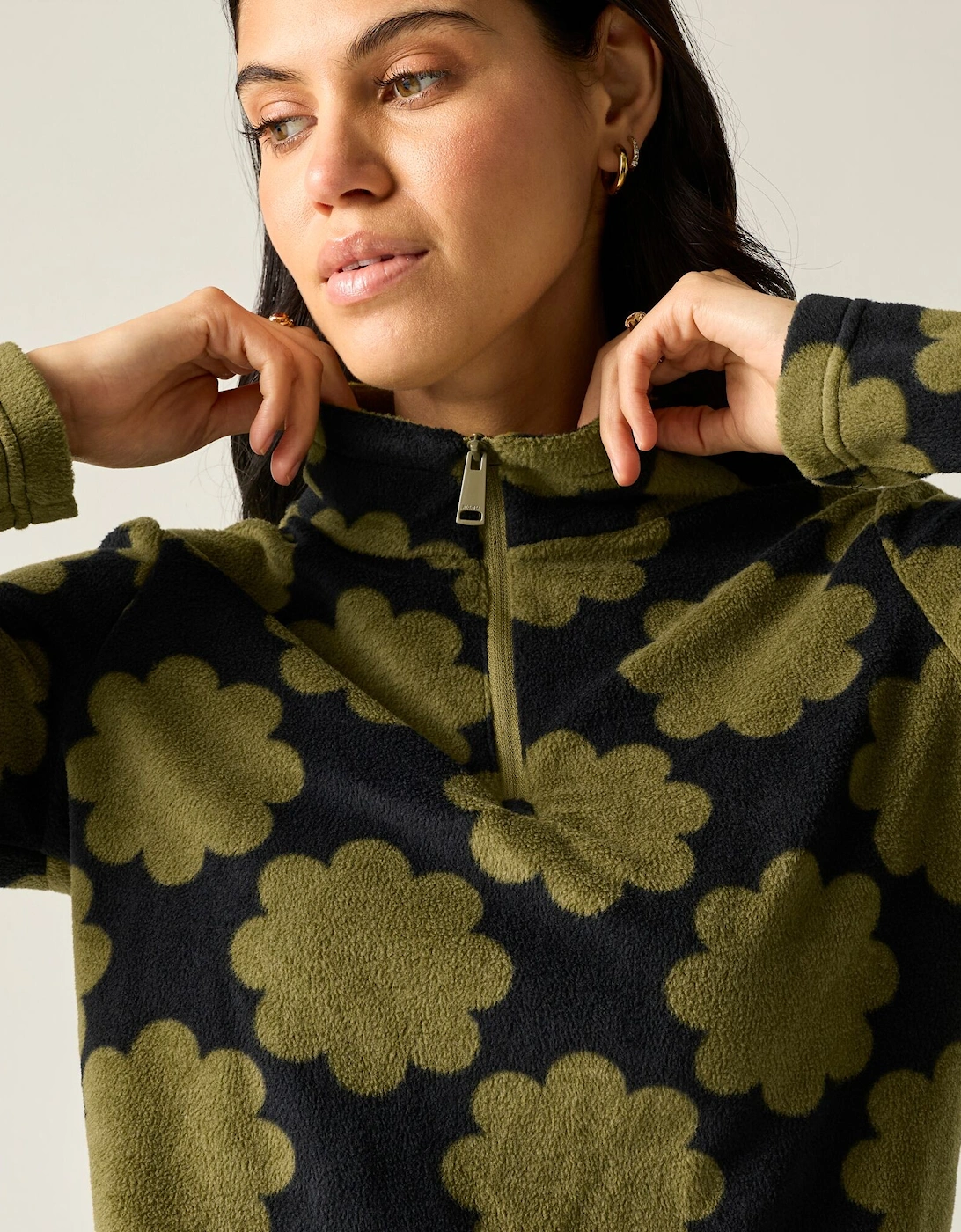 Regatta Womens/Ladies Orla Kiely Sun Daisy Half Zip Fleece