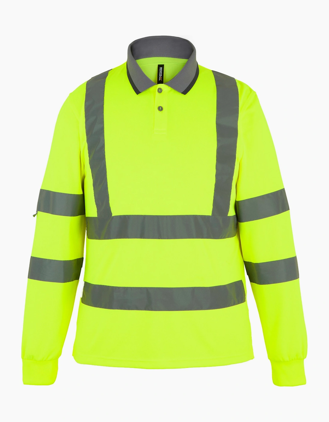 Regatta Mens Pro Contract High-Vis Long-Sleeved Polo Shirt