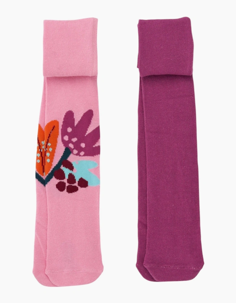 Girls Pink and Purple Tights