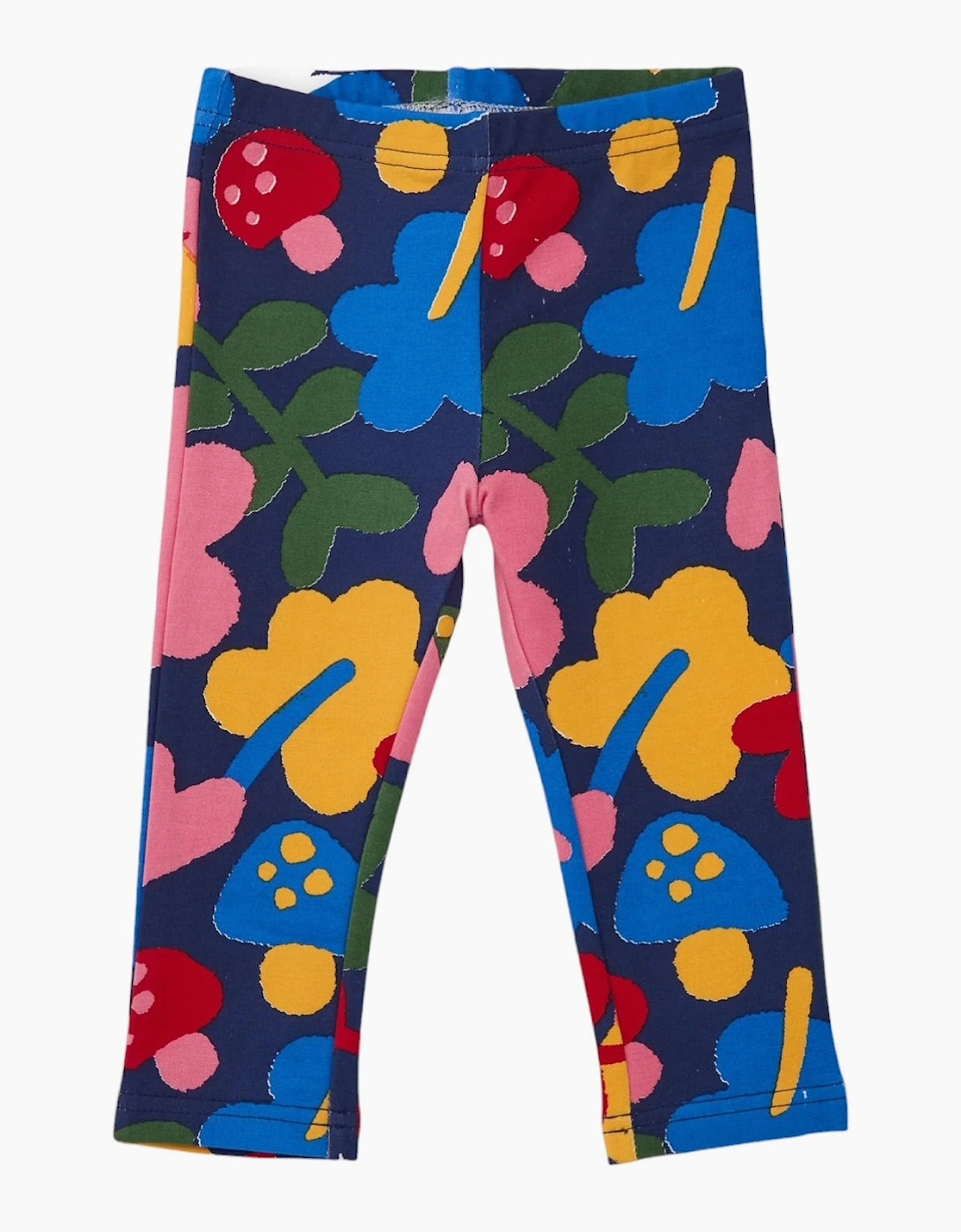 Girls Navy Multicoloured Leggings