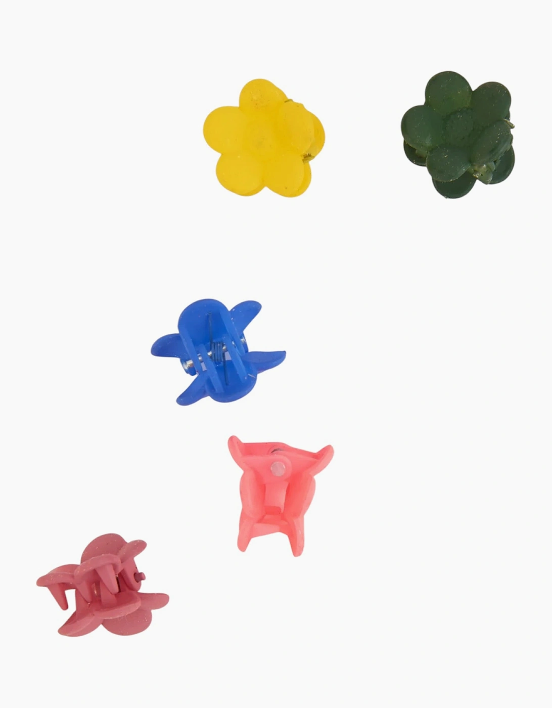 Girls Multicoloured Flower Mini Hair Clips