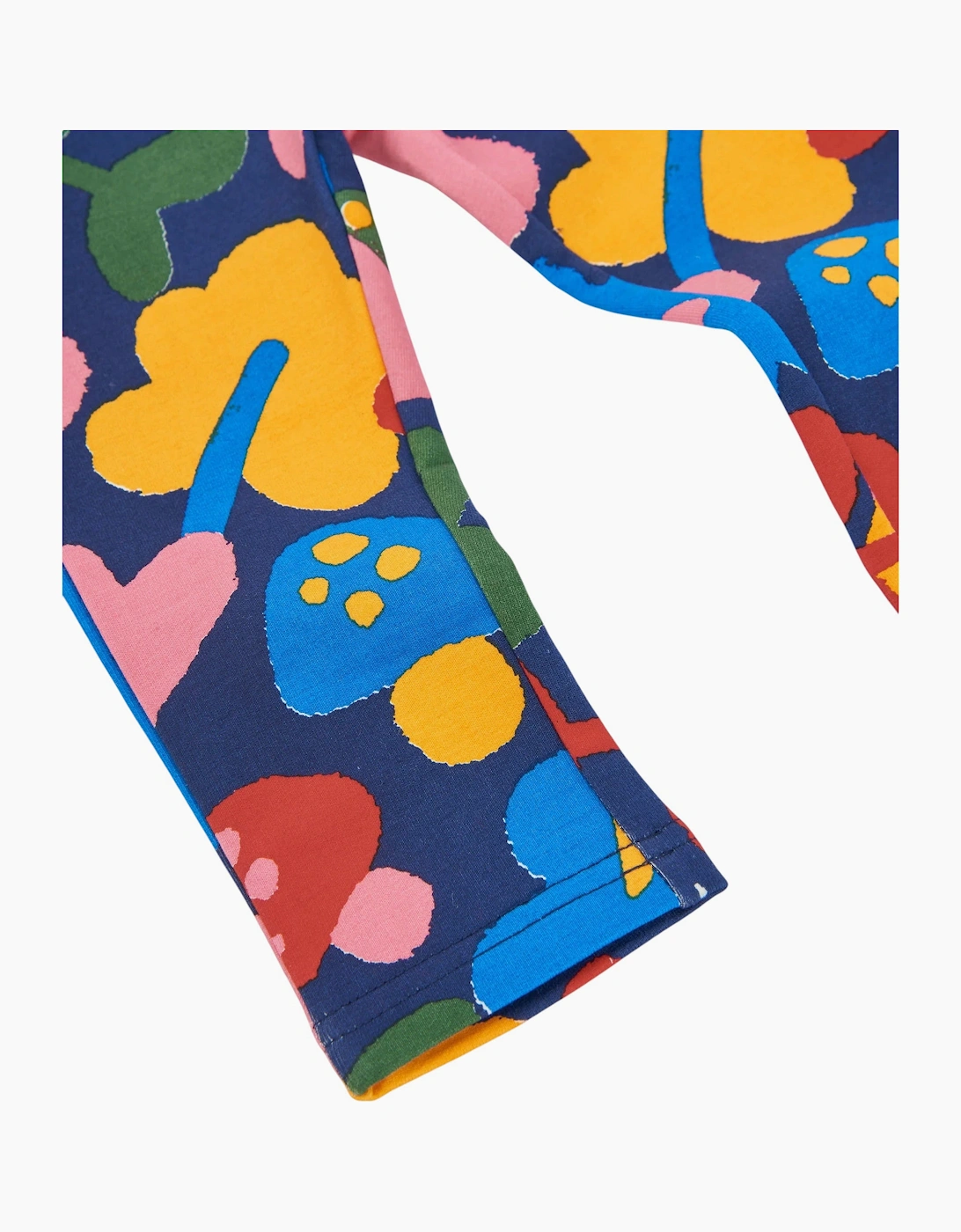 Girls Navy Multicoloured Leggings