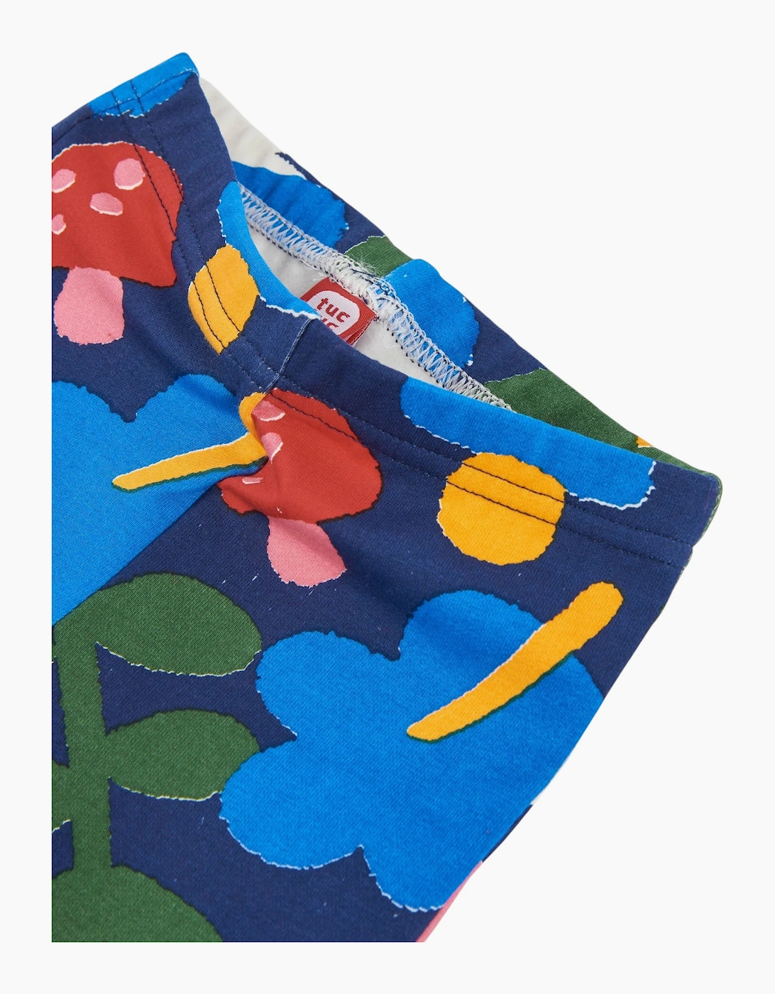 Girls Navy Multicoloured Leggings