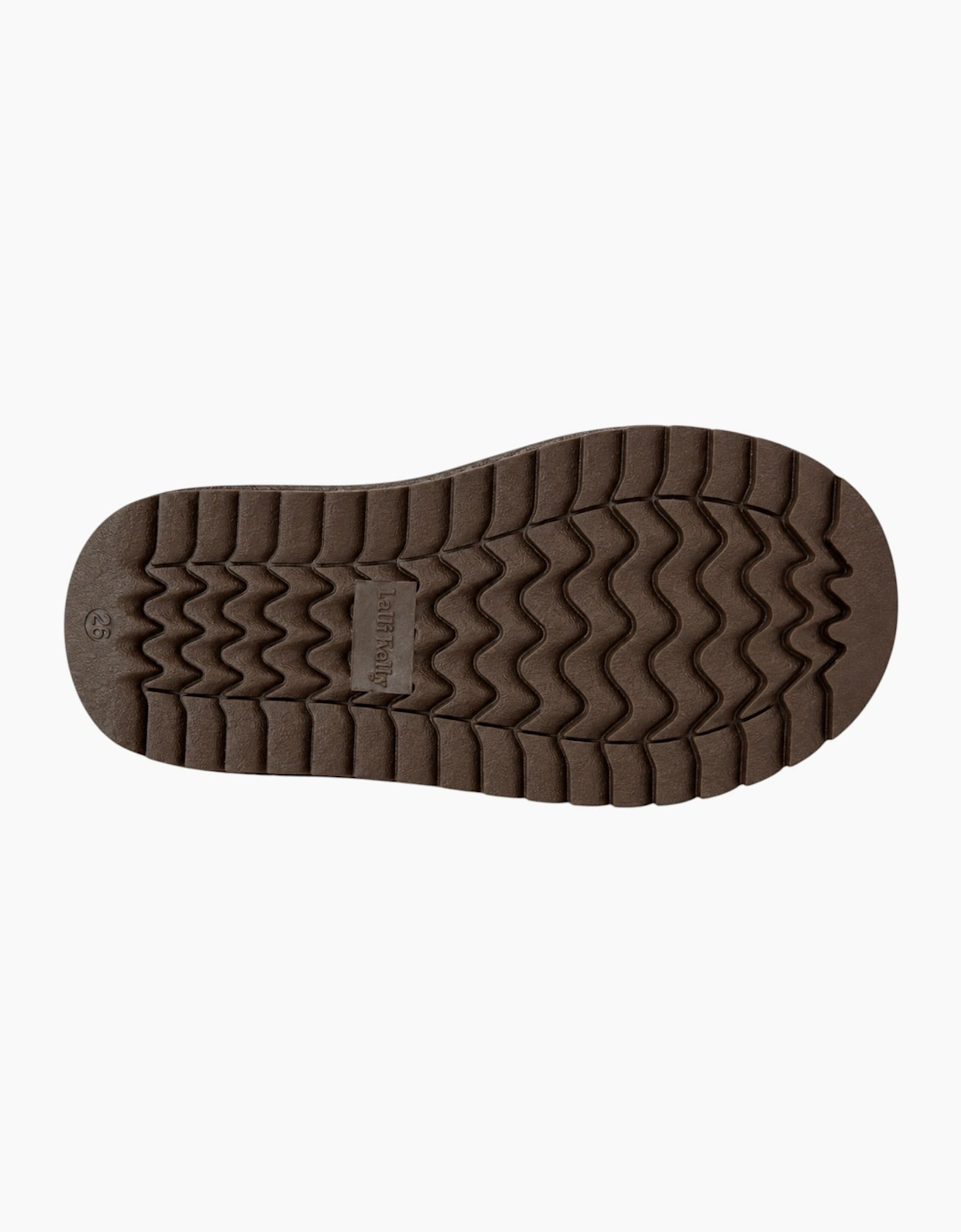 Girls Chocolate Brown Suede Bear Boots
