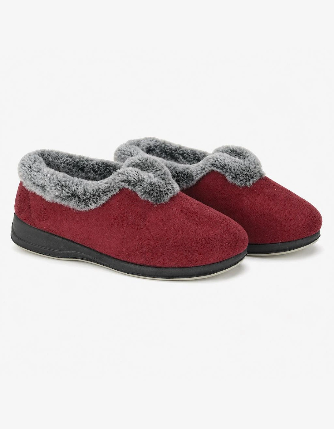Sleepers PHOEBE Womens Full Slippers Burgundy