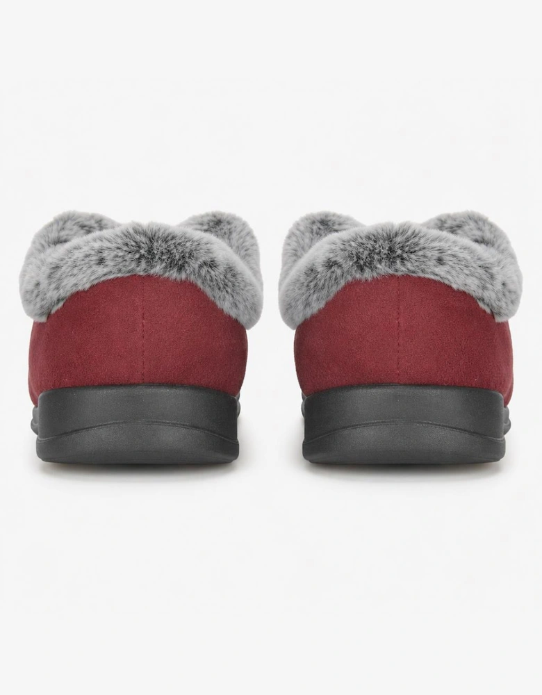 Sleepers PHOEBE Womens Full Slippers Burgundy