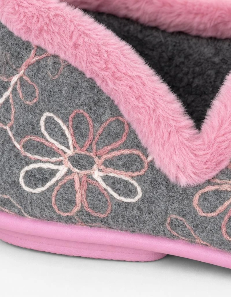Sleepers SARA Womens Full Slippers Grey