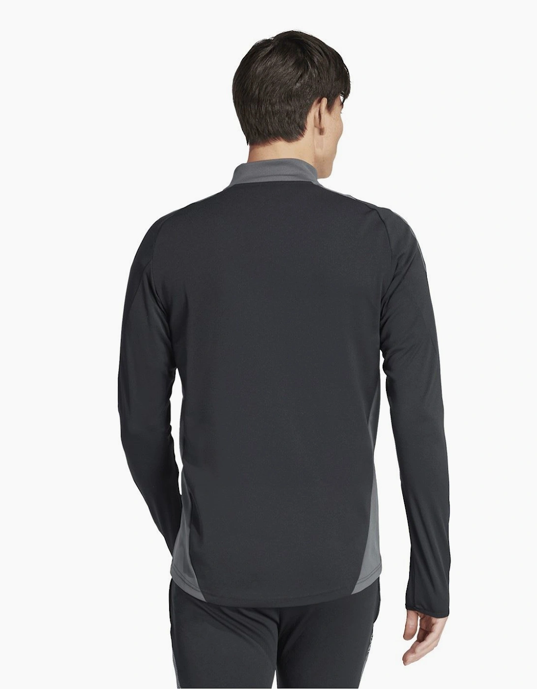 Geometric Patterned Track Jacket with Zipped Pocket and Three Bar Logo
