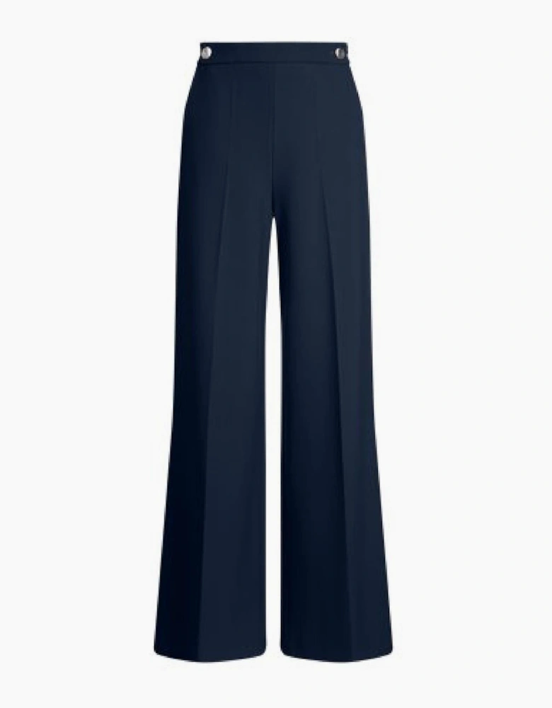 Tupita Solid Patterned Straight Leg Trousers