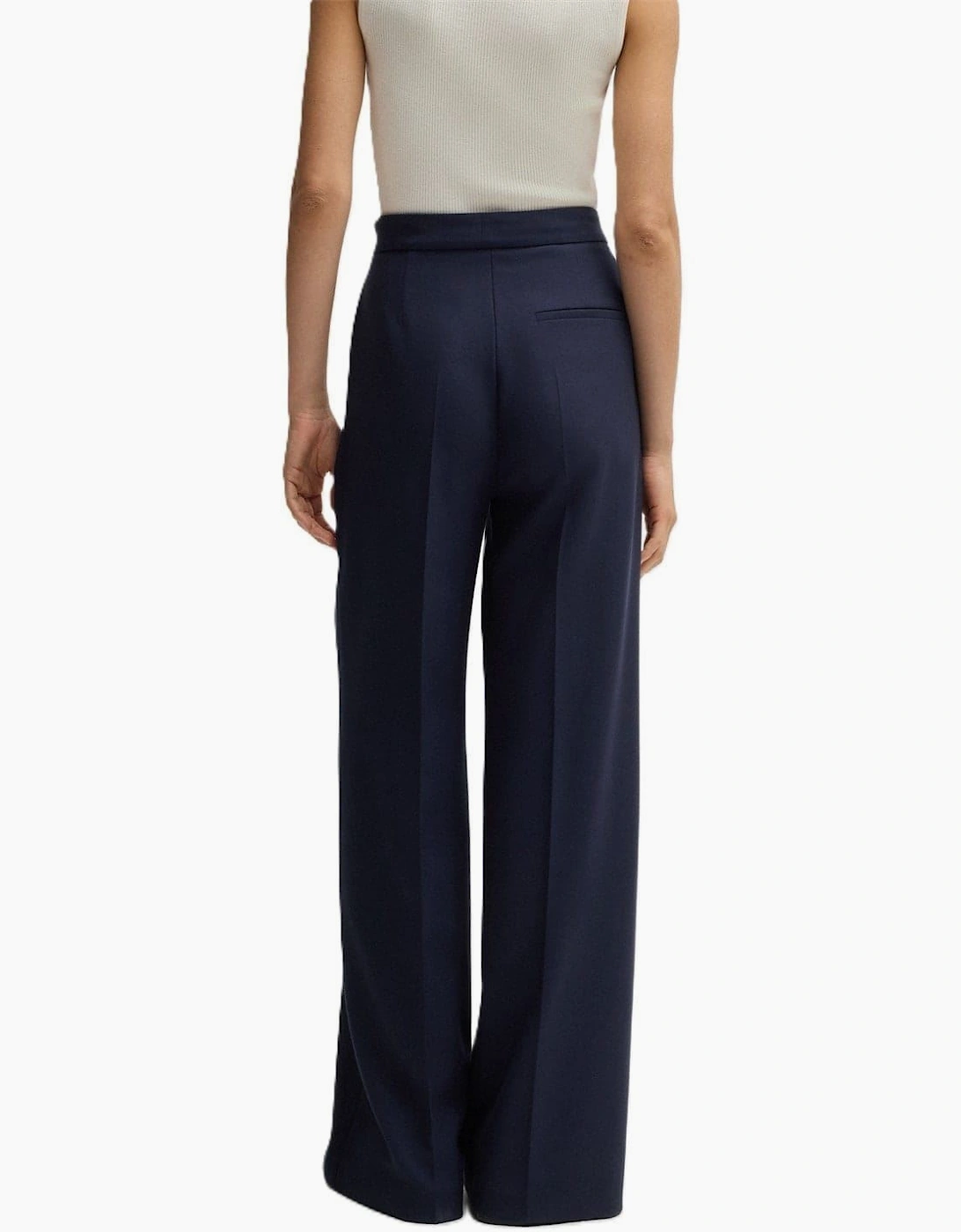 Tupita Solid Patterned Straight Leg Trousers