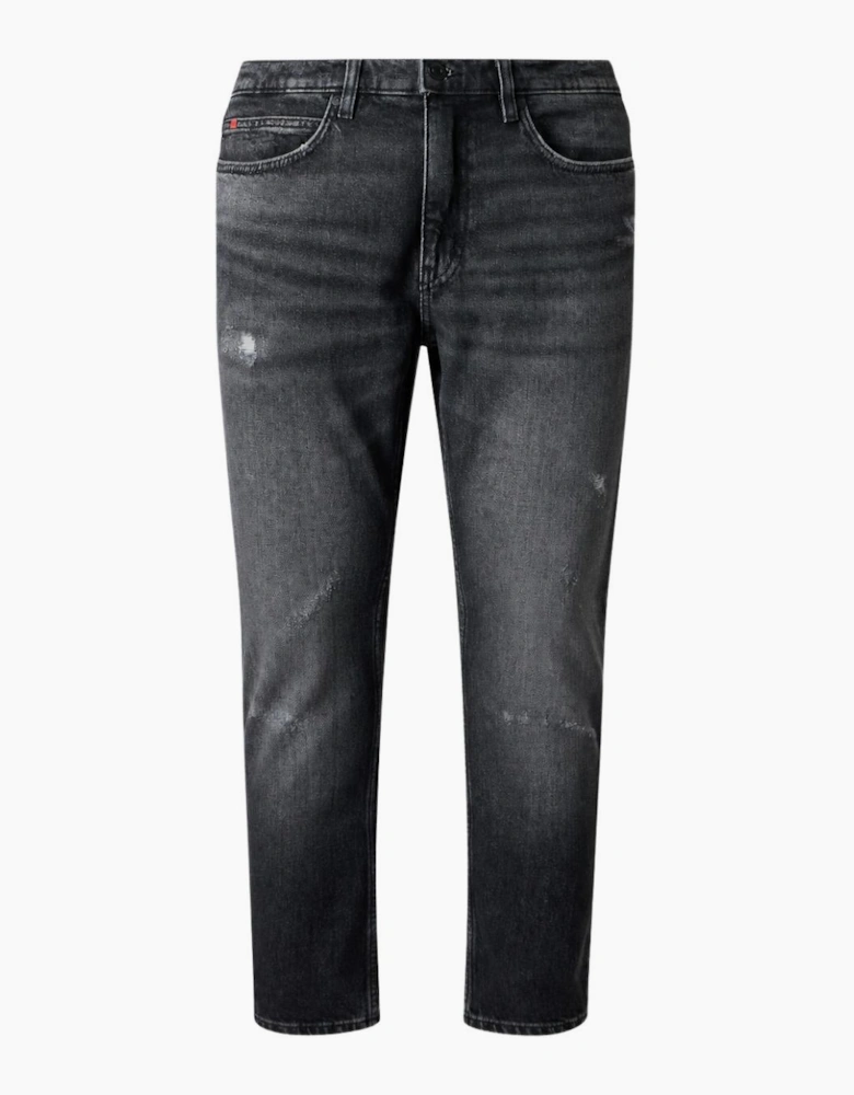 HUGO 734 Extra Slim Fit Distressed Charcoal Grey Jeans