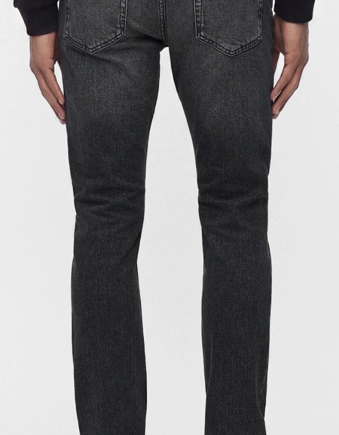 HUGO 734 Extra Slim Fit Distressed Charcoal Grey Jeans