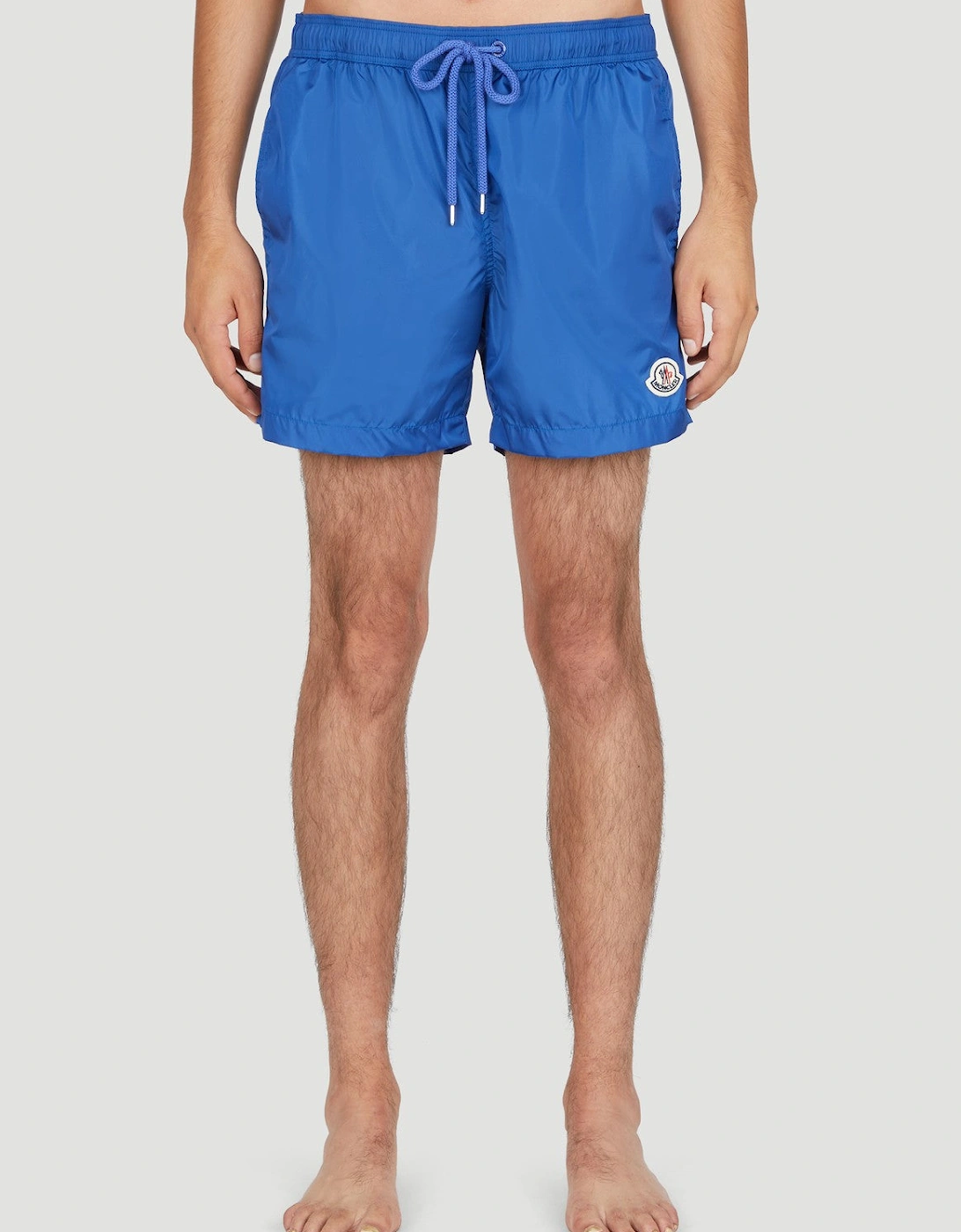 Moncler Boxer Mare Logo Patch Swim Shorts