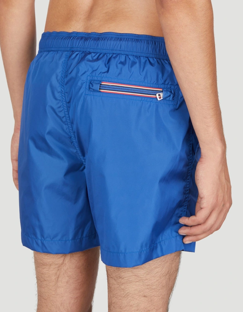 Moncler Boxer Mare Logo Patch Swim Shorts
