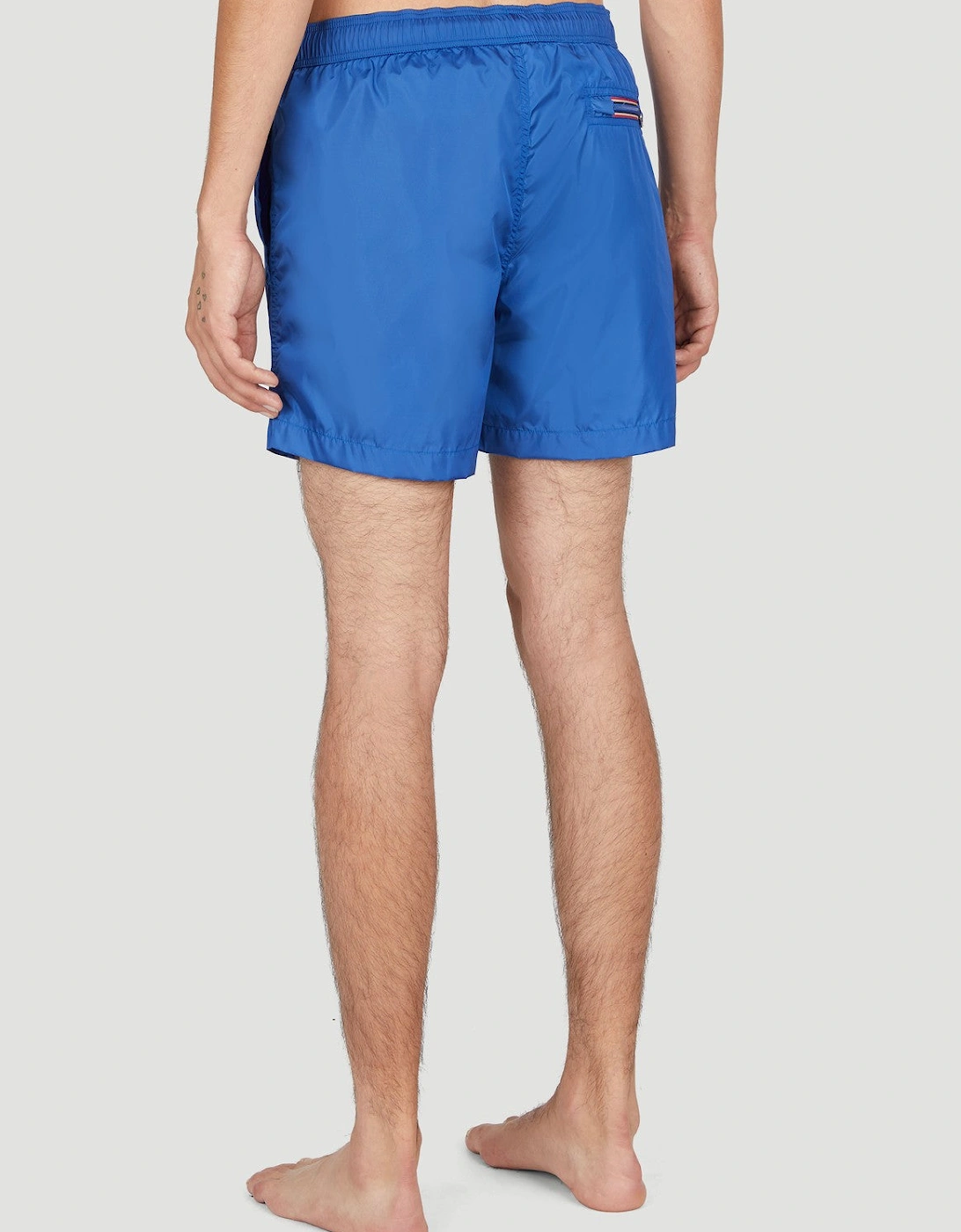 Moncler Boxer Mare Logo Patch Swim Shorts