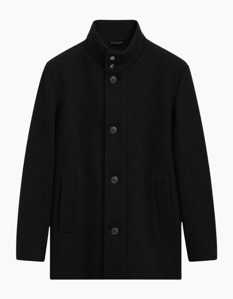 C-COXTAN Funnel Neck Wool Overcoat