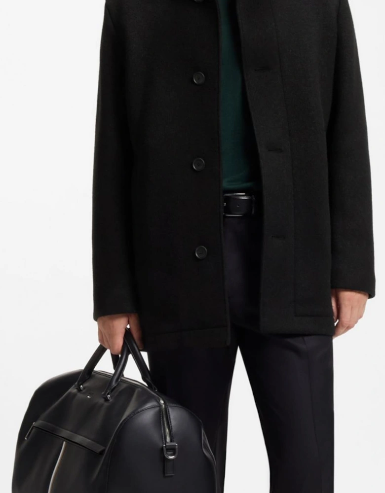 C-COXTAN Funnel Neck Wool Overcoat