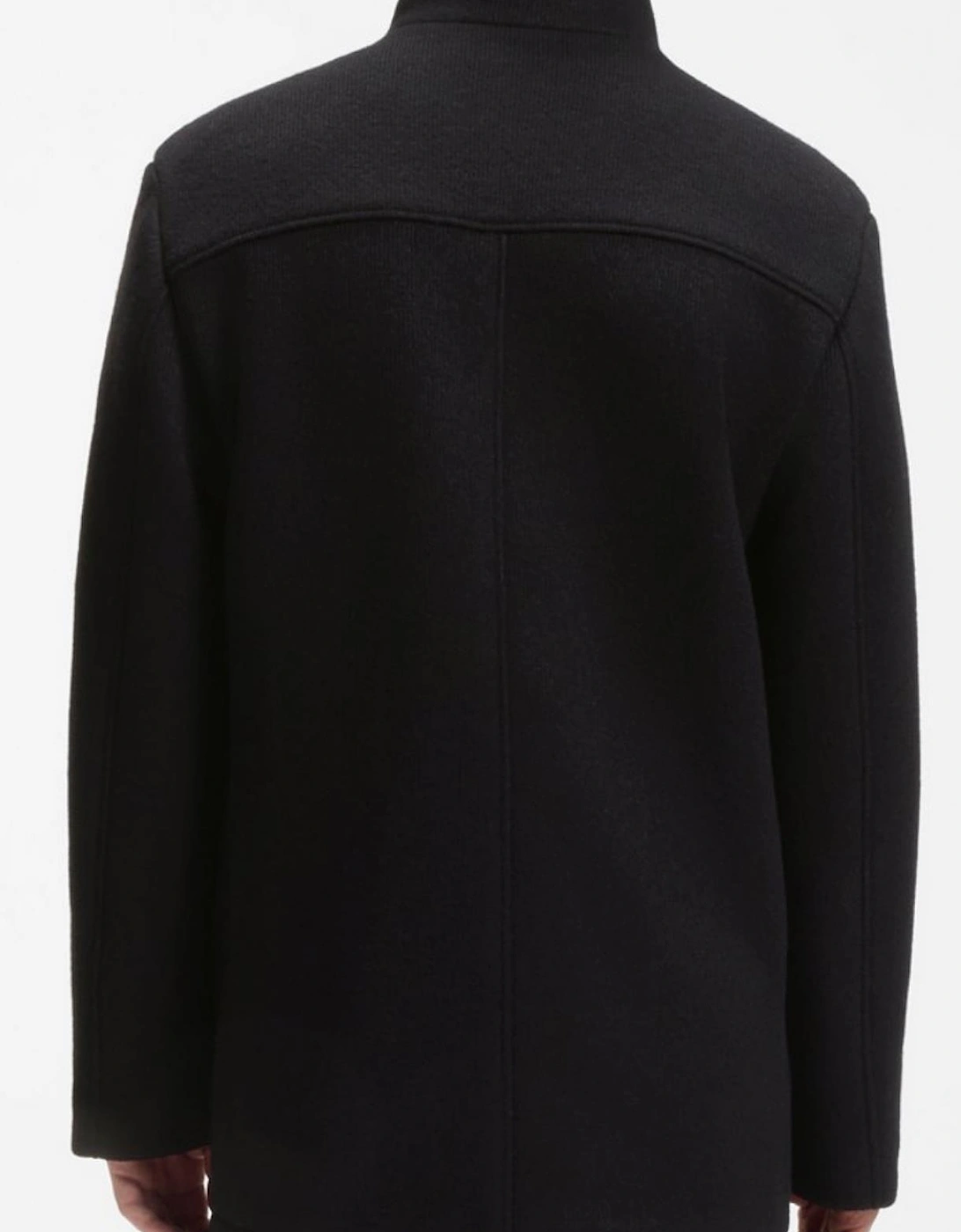 C-COXTAN Funnel Neck Wool Overcoat