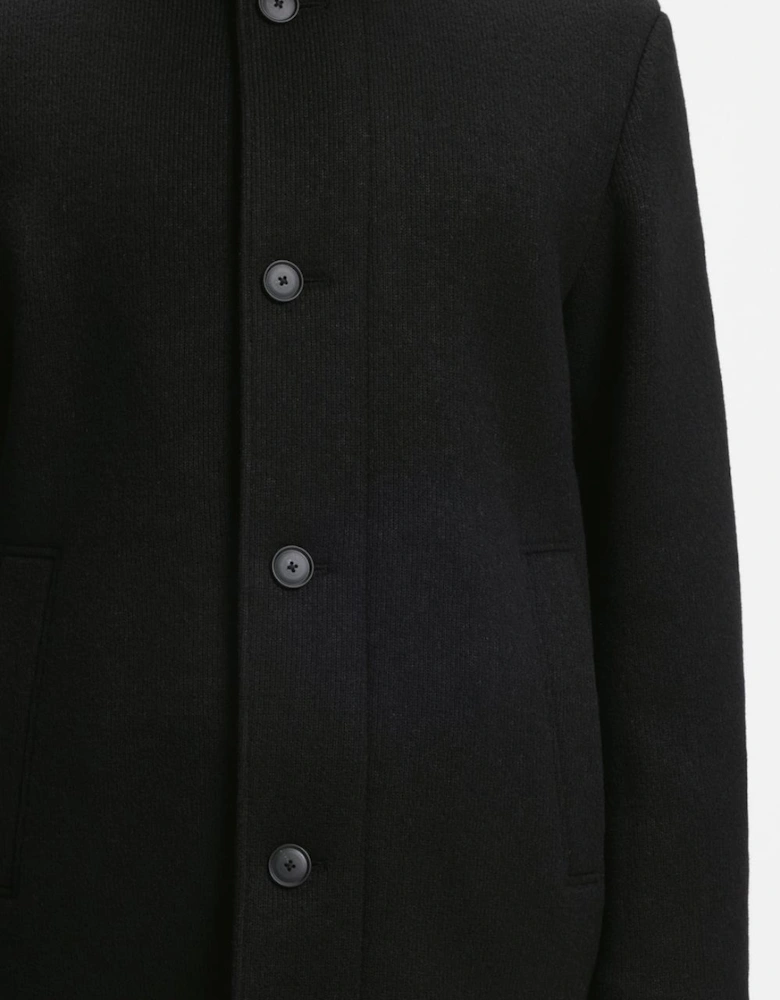 C-COXTAN Funnel Neck Wool Overcoat