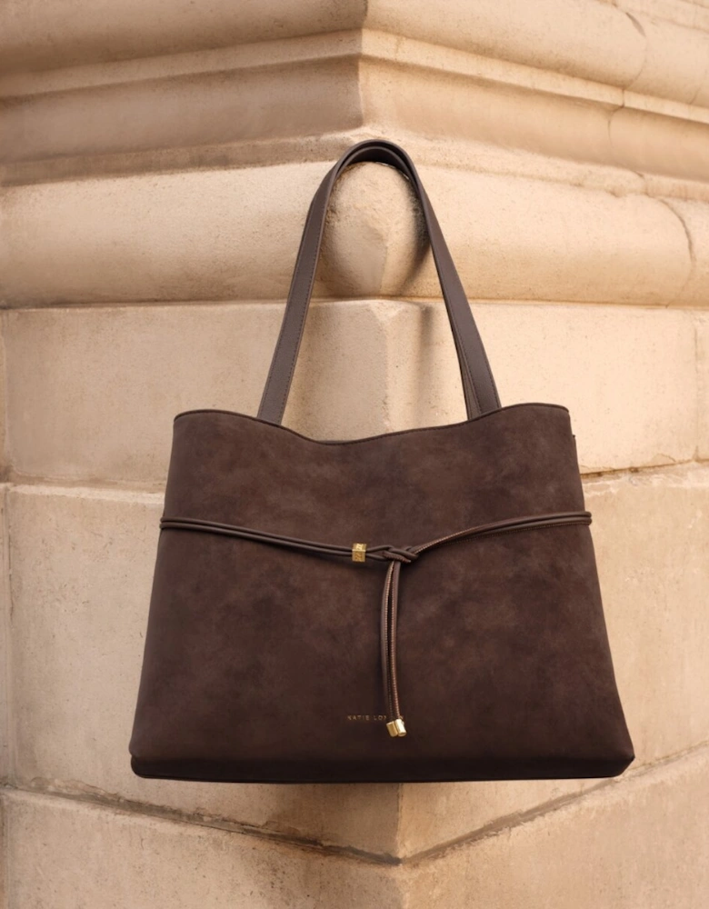 Lori suedette tote bag