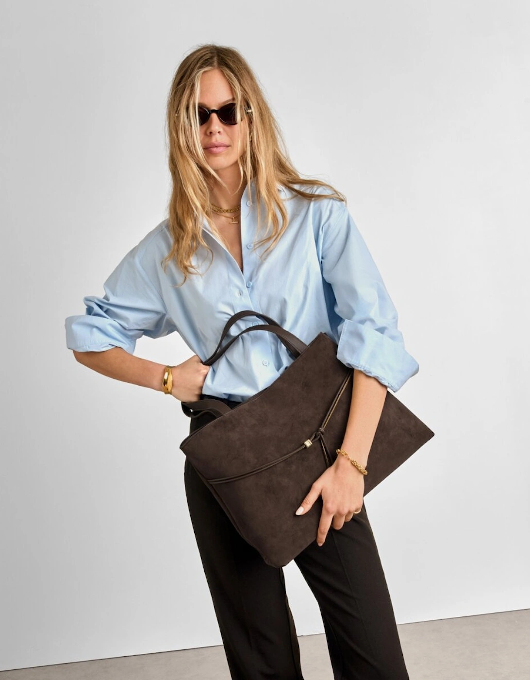 Lori suedette tote bag