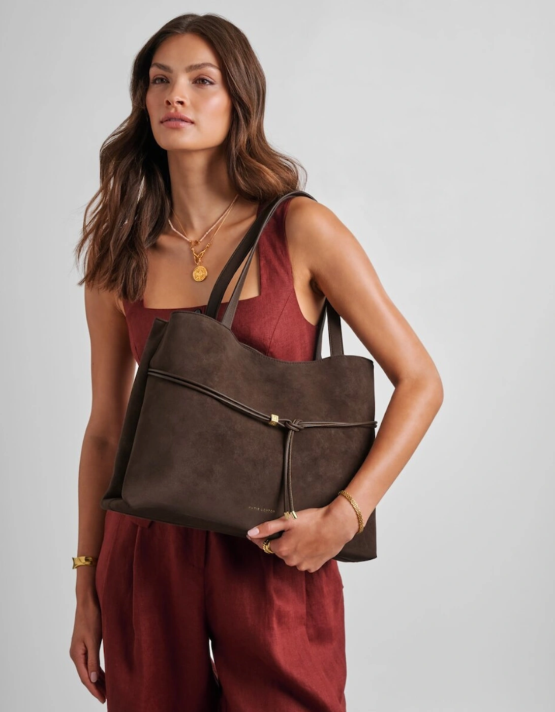 Lori suedette tote bag